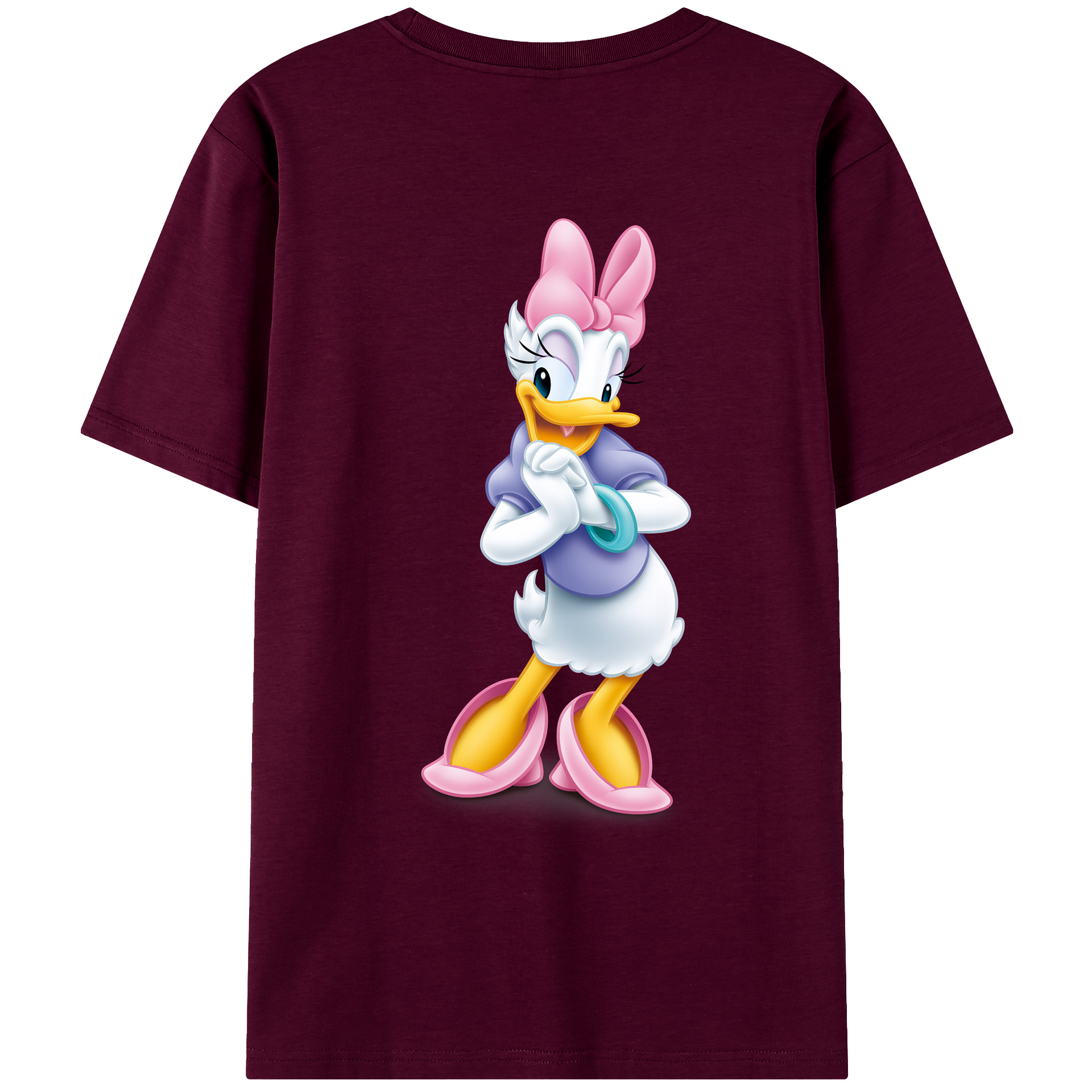 （画像用） ミッキーマウス Mickey Mouse レディース半袖Tシャツ(バックプリント)
